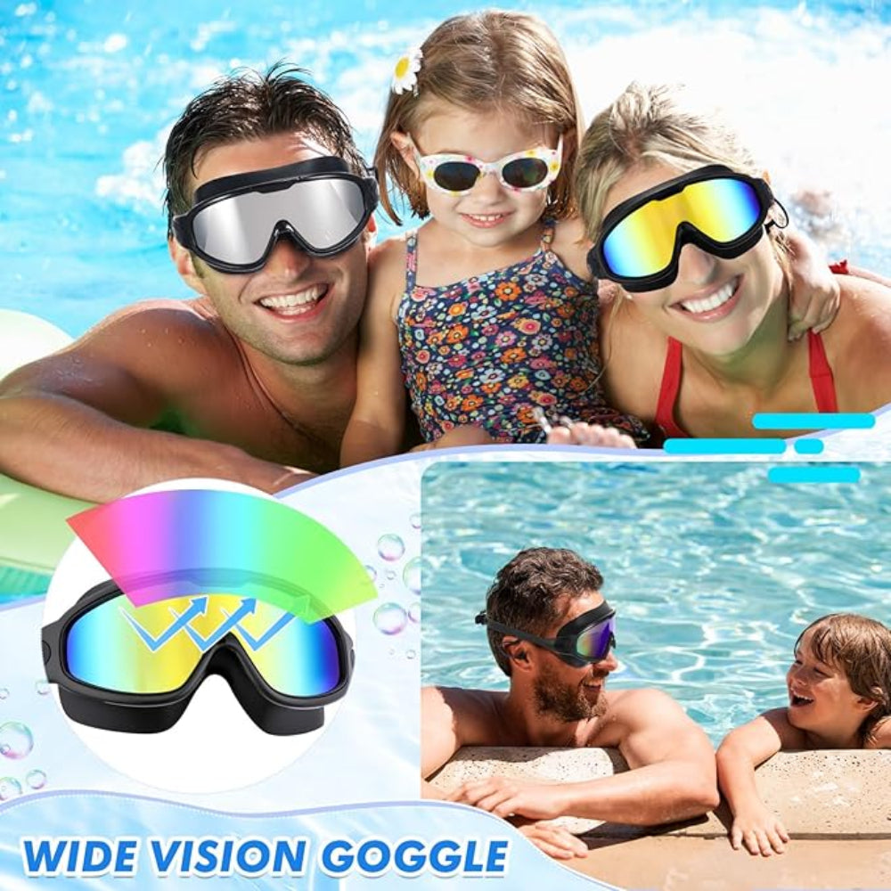 Swim goggles 3-piece set for adults & children