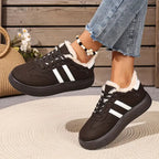 Comfortable Cotton Sneakers with Warm Lining