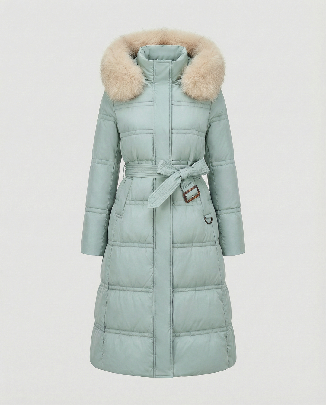 Long quilted coat women's winter