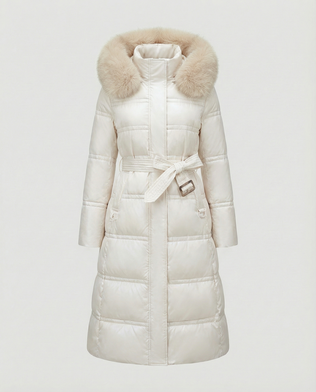 Long quilted coat women's winter