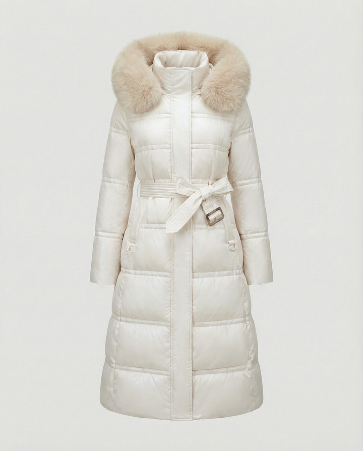 Long quilted coat women's winter