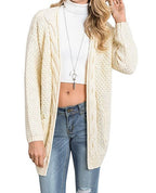 Cozy Knit Cardigan with Pockets and Cable Knit Pattern