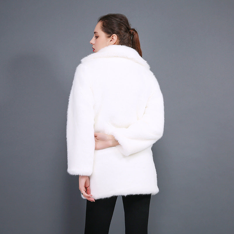Elegant and Cozy Faux Fur Coat