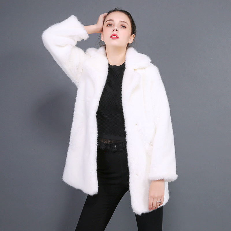 Elegant and Cozy Faux Fur Coat