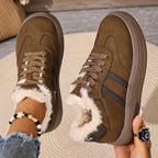 Comfortable Cotton Sneakers with Warm Lining