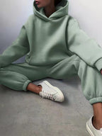 Partial Tracksuit Oversized Tracksuit with Hood and Sweatpants