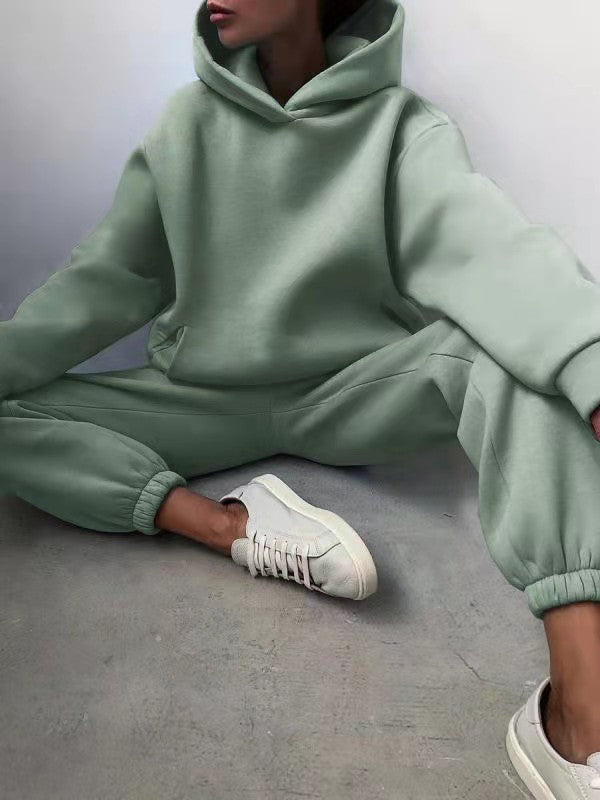 Partial Tracksuit Oversized Tracksuit with Hood and Sweatpants