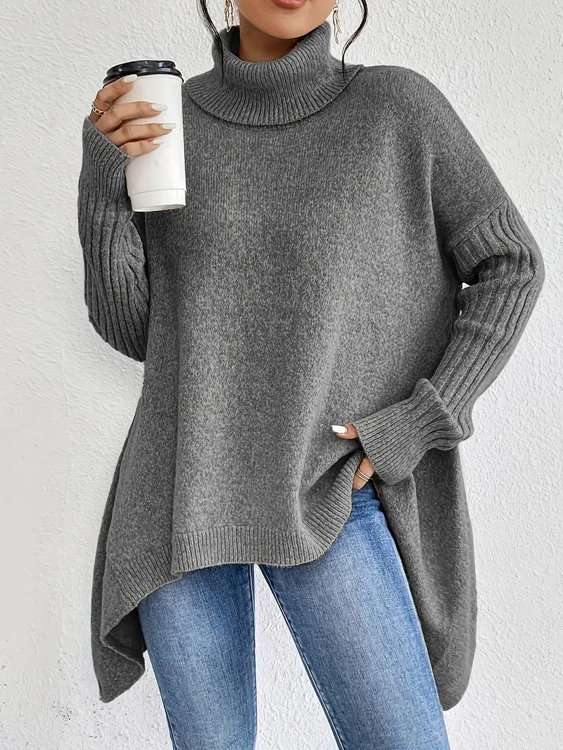 Long Turtleneck Sweater for Daily Comfort