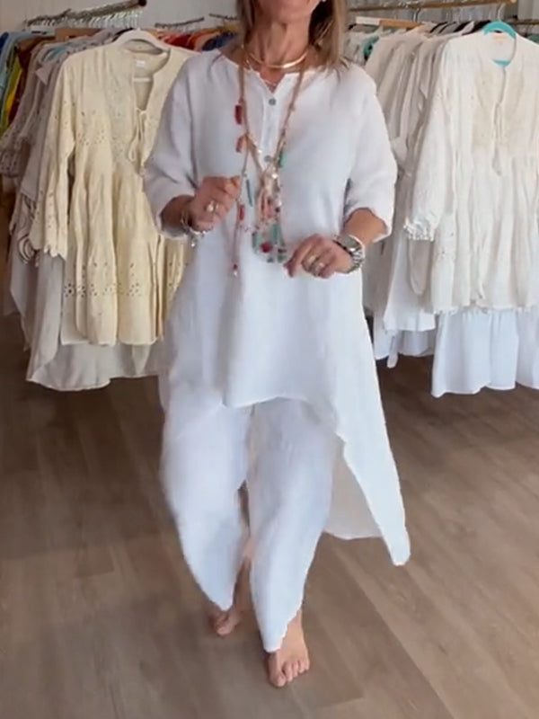 Casual Linen Suit for Women