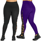 Women's Functional Sports Leggings with Lace Details