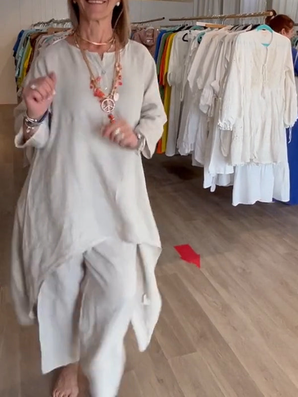 Casual Linen Suit for Women