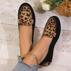Comfortable Women's Slip-Ons with Leopard Print