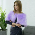 Women's Elegant Fur-Style Wrap with Soft, Voluminous Design