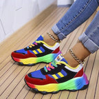Breathable Lace-Up Running Shoes