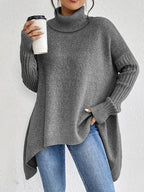 Long Turtleneck Sweater for Daily Comfort