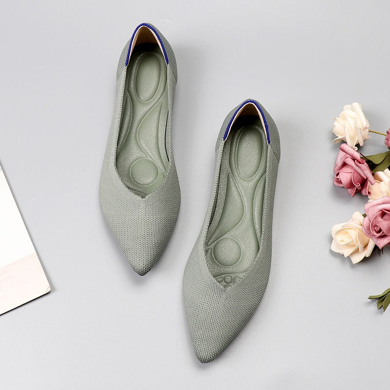 Beige Ballet Flats