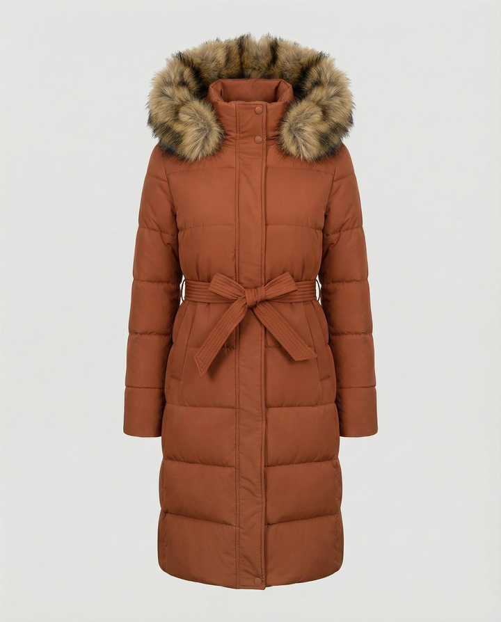 Padded women's down jacket