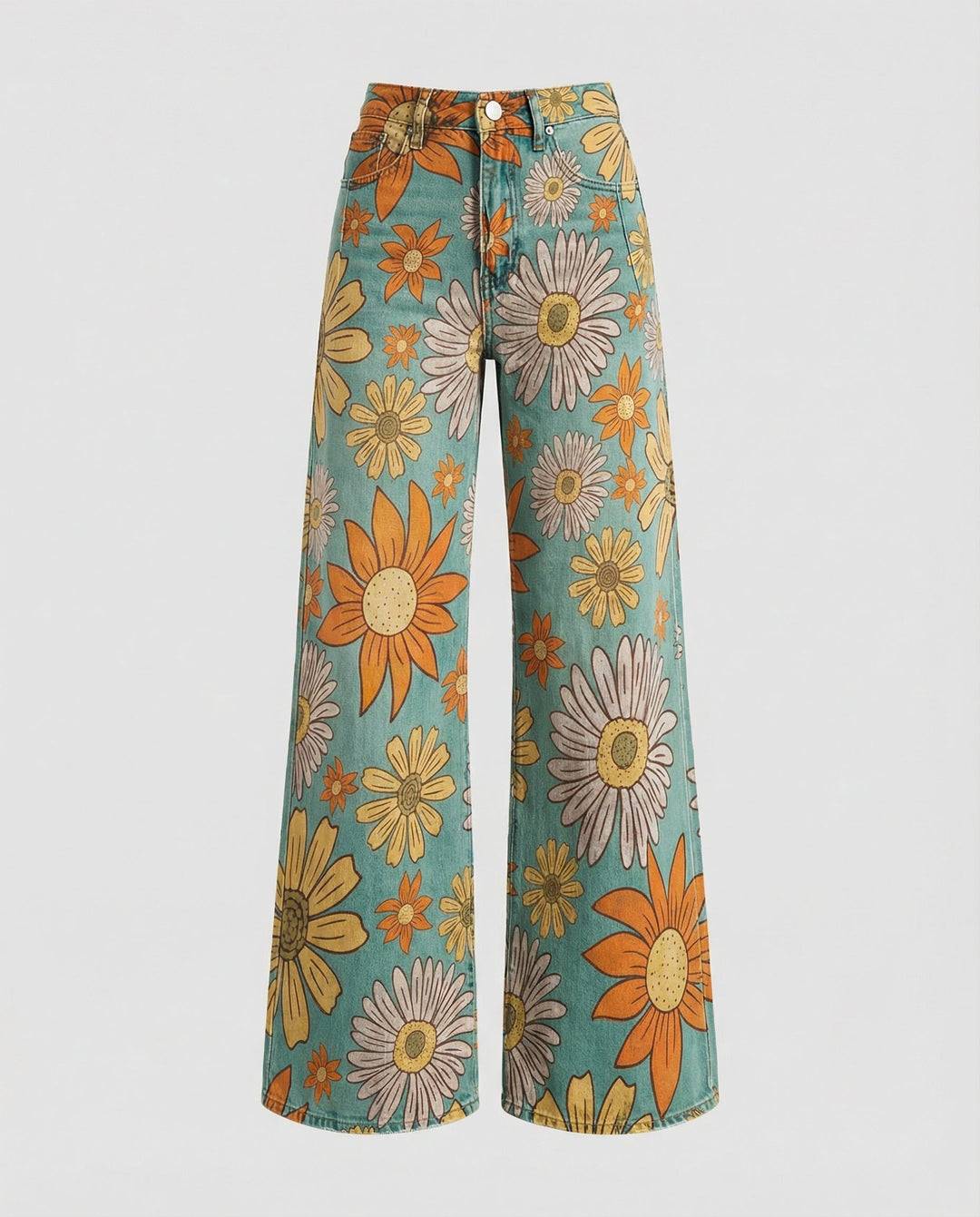 Floral Wide Women's Jeans