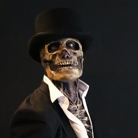 Kalsten Realistic Skeleton Mask with Hat