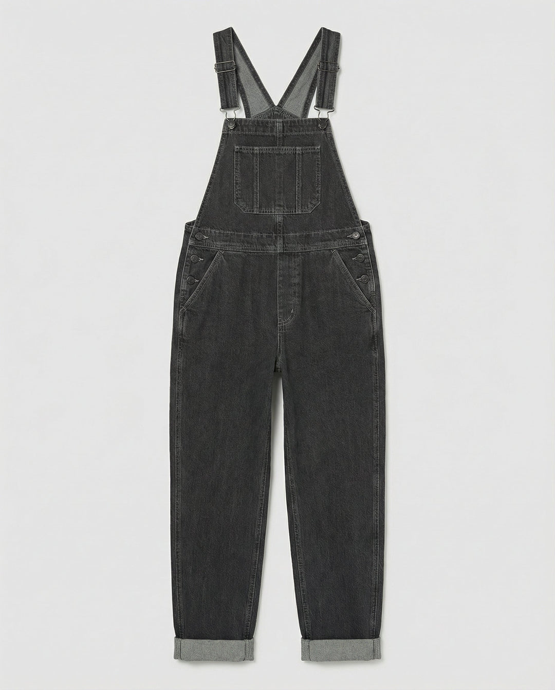 Denim Cross Back Overalls Women