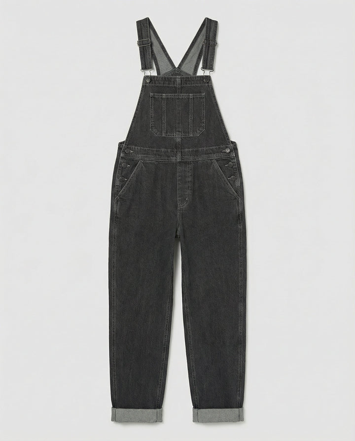 Denim Cross Back Overalls Women