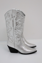 Women's Mid-Calf Cowboy Boots with Block Heel