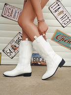 Metallic Western Cowboy Boots
