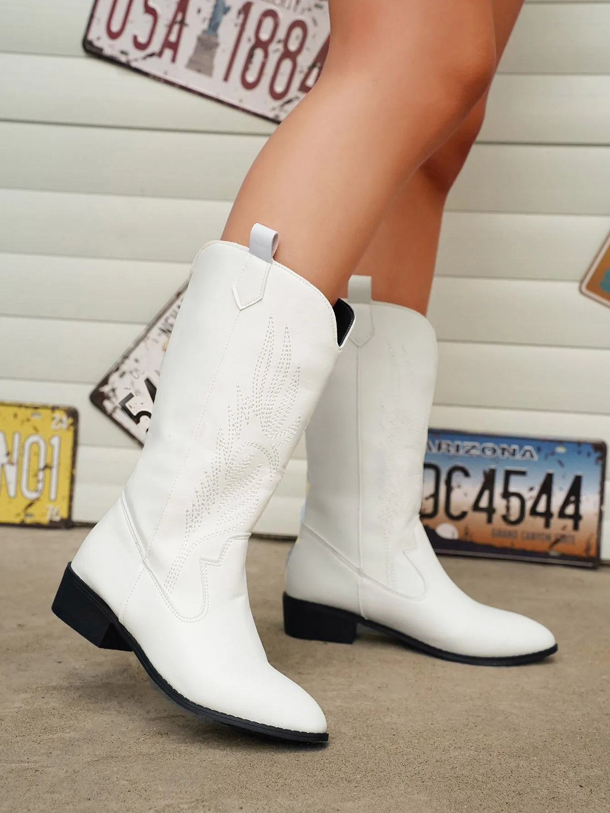 Metallic Western Cowboy Boots