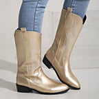 Metallic Western Cowboy Boots