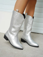 Metallic Western Cowboy Boots