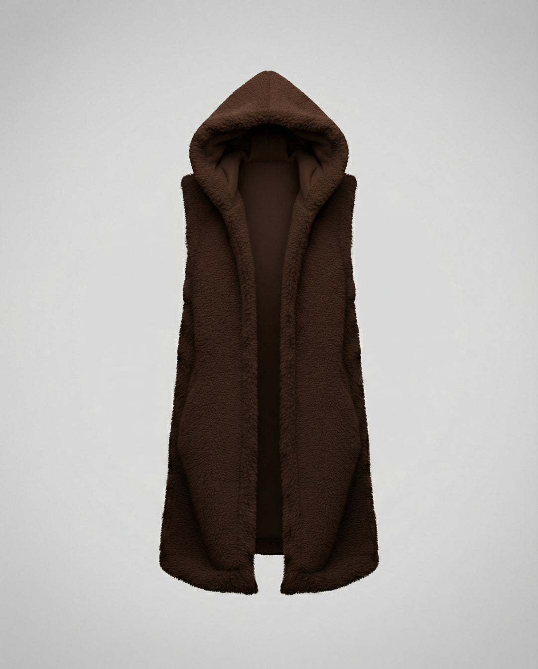 Cozy lambskin imitation vest women