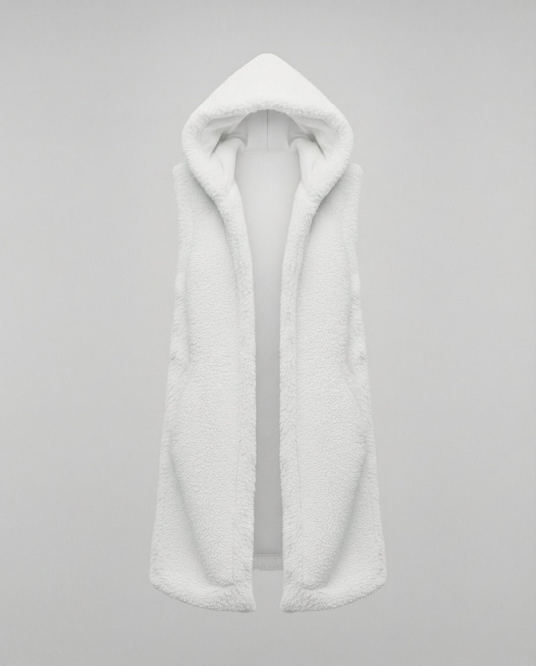 Cozy lambskin imitation vest women