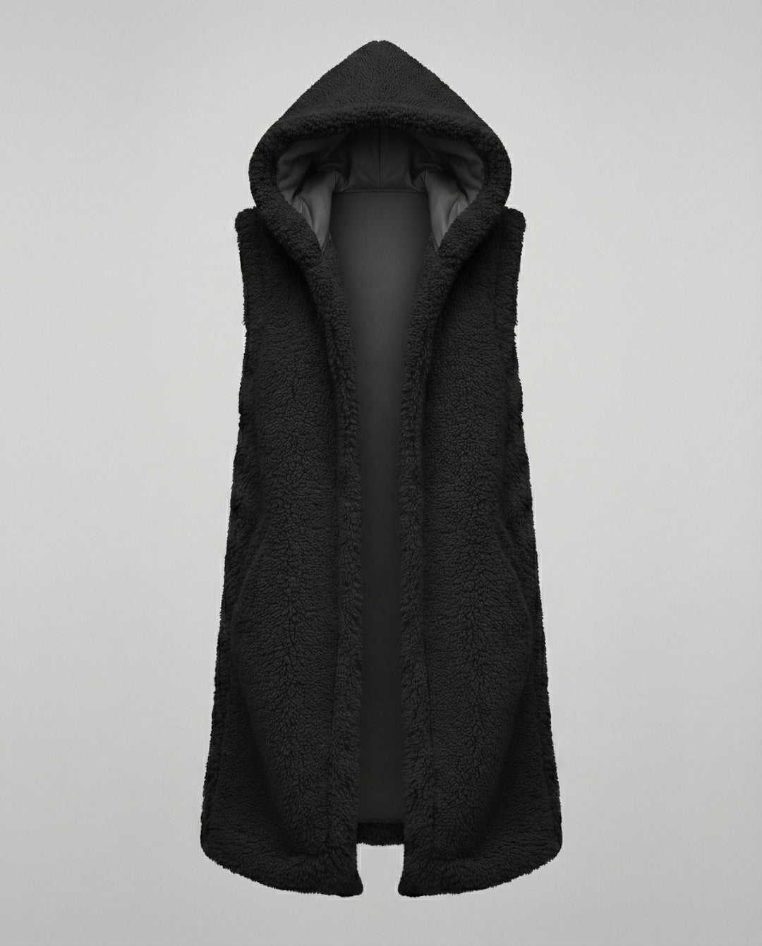 Cozy lambskin imitation vest women