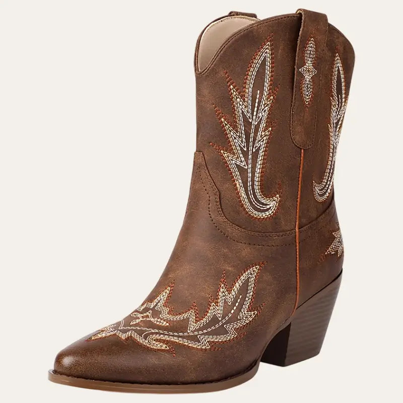 Women's Western-Style Faux Leather Boots