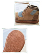 Women's Retro-Style Ankle Boots with Thick Heel