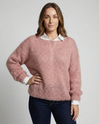 Women's Colorful Off-Shoulder Sweater
