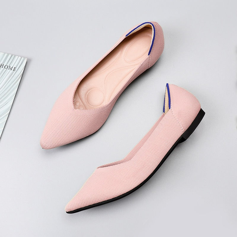 Beige Ballet Flats