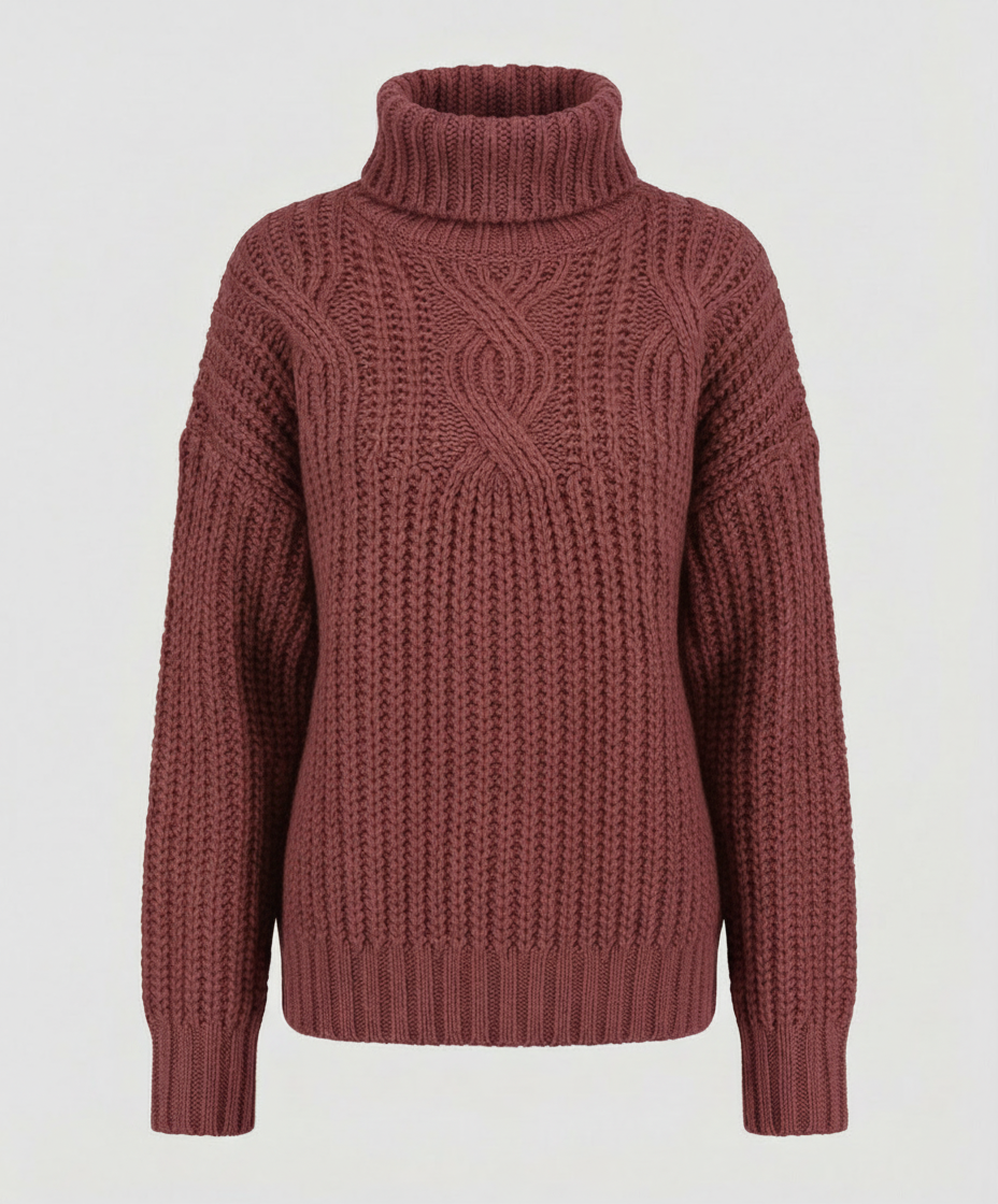 Women's Comfortable Turtleneck Sweater