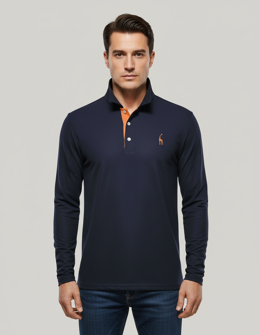 Men's Breathable Cotton Polo Shirt