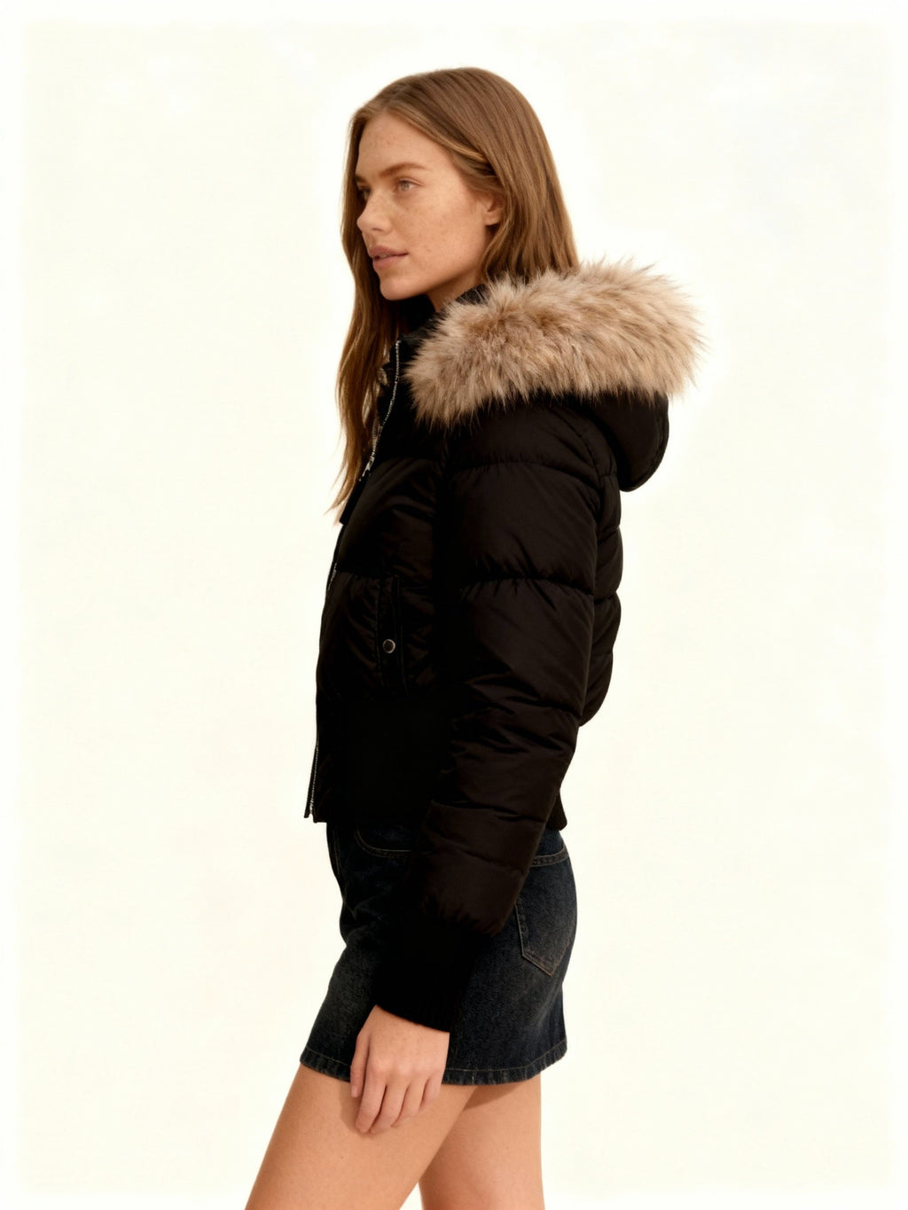 Cropped Padded Winter Jacket