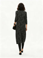 Printed Winter Knit Dress
