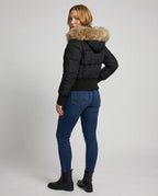 Cropped Lined Winter Jacket