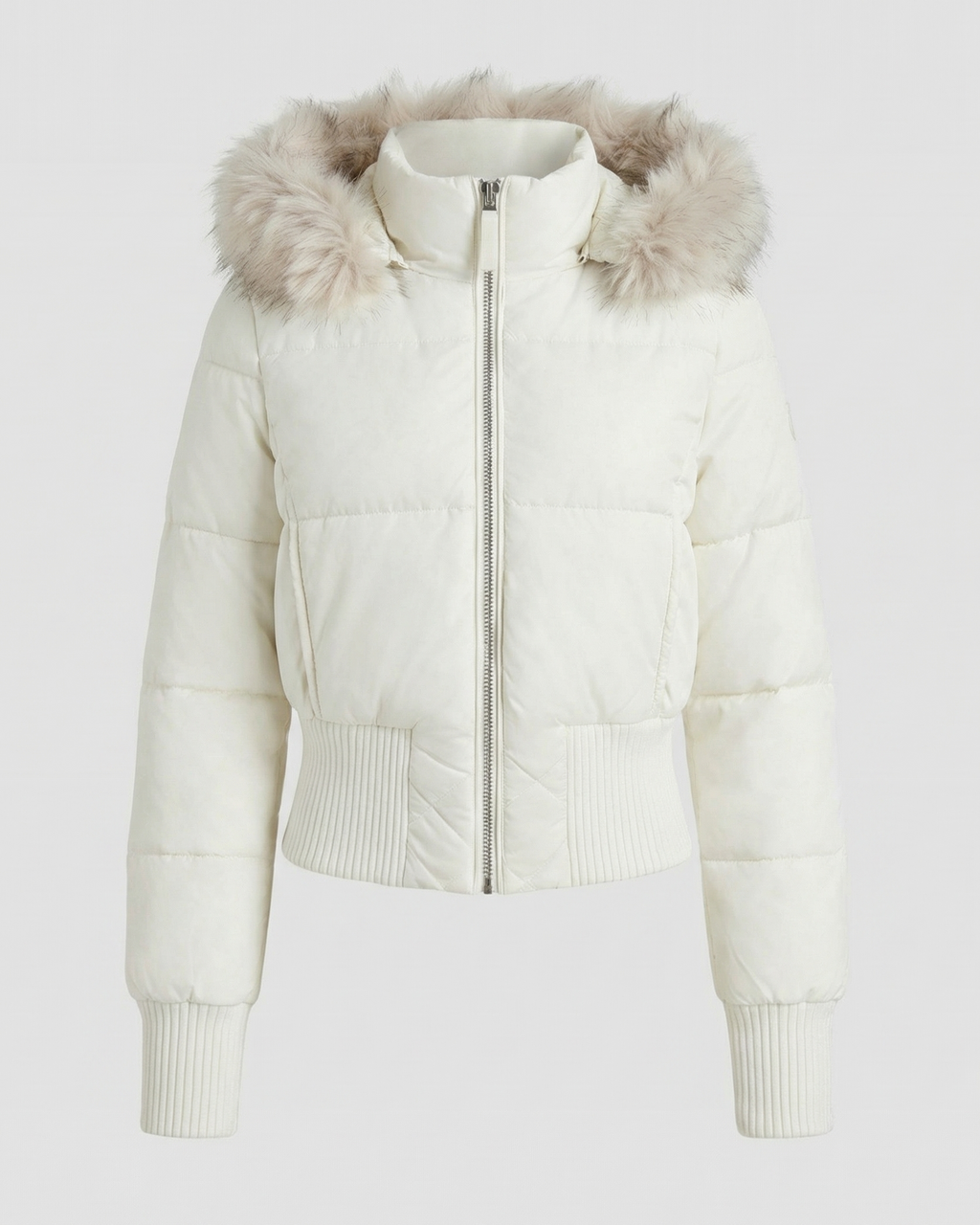 Cropped Lined Winter Jacket