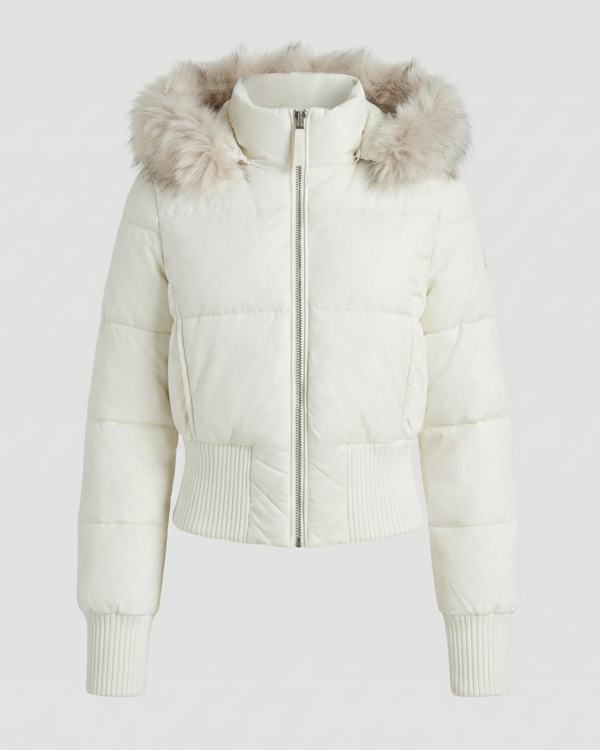 Cropped Lined Winter Jacket
