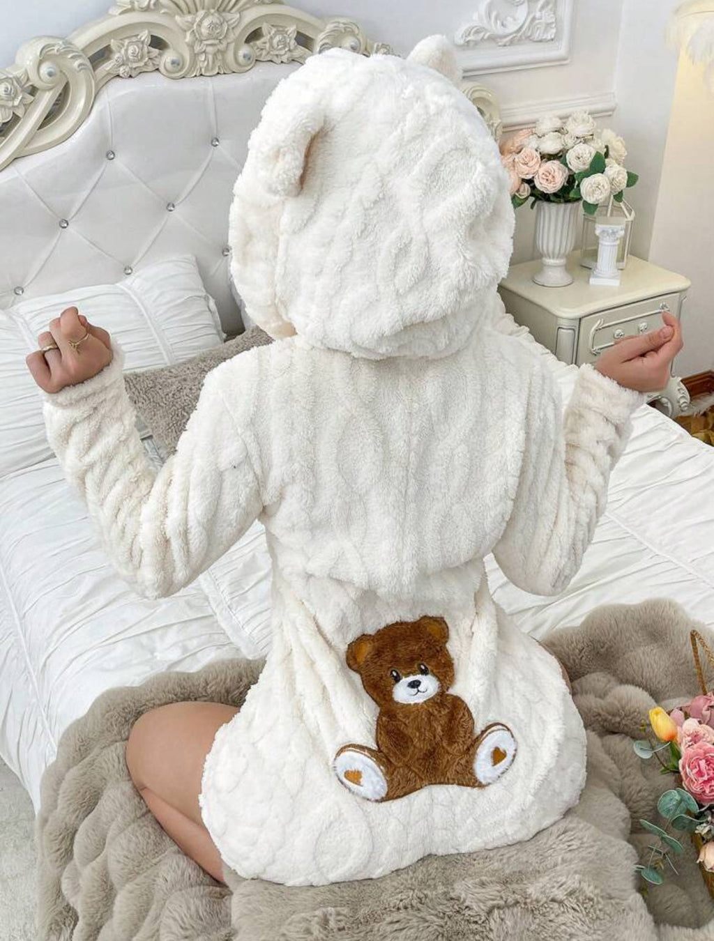 Bear Women's One-Piece Pajamas