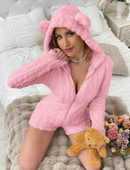 Bear Women's One-Piece Pajamas