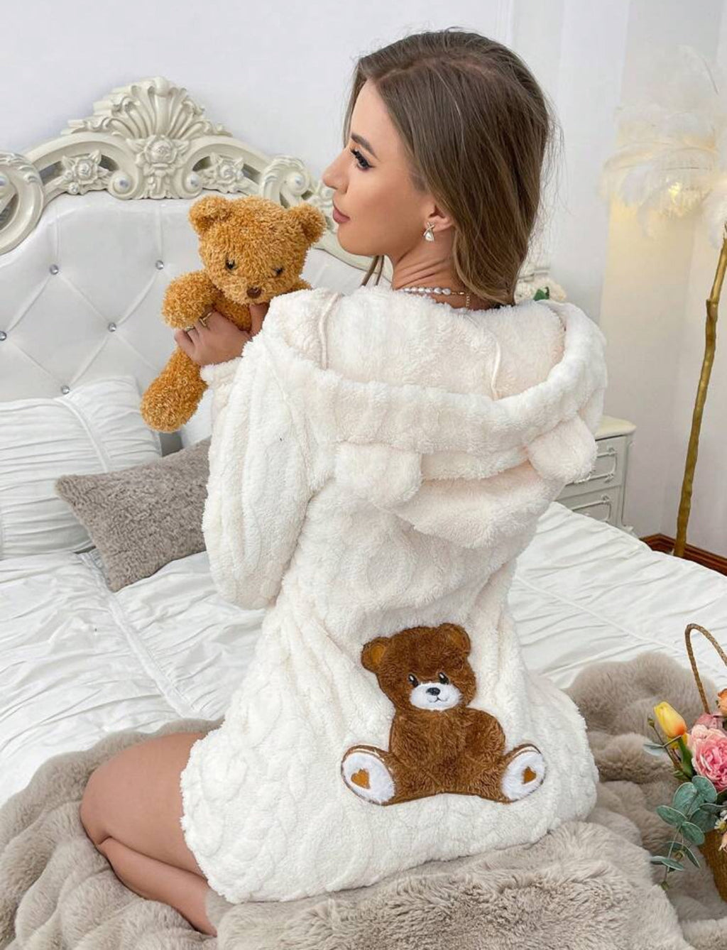 Bear Women's One-Piece Pajamas