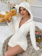 Bear Women's One-Piece Pajamas