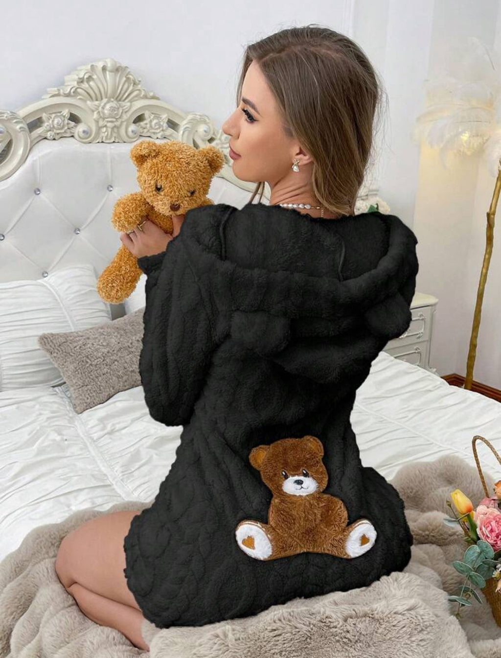 Bear Women's One-Piece Pajamas