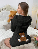 Bear Women's One-Piece Pajamas